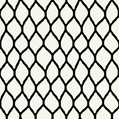 Fototapeta premium Vector seamless pattern. Creative smooth background. Decorative simple hand drawn design.