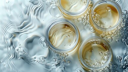 Golden Hued Lab Glassware for Organic Serum Testing