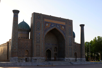 The Sher Dor Madrasasi in Samarkand, Uzbekistan