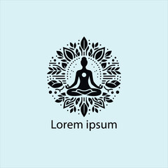 a yoga logo on whit backgrund
