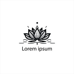 a yoga logo on whit backgrund