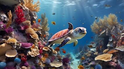 Explore the depths of the ocean and witness the vibrant colors and textures of marine life, all captured with stunning realism and authenticity."