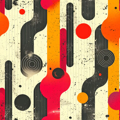 abstract colorful design seamless tile as background and to fill areas in soft colors, ai generated