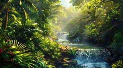 Stream in the tropical forest
