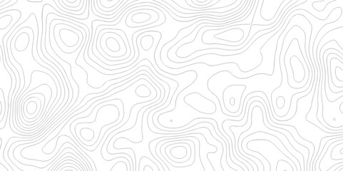 Black and white lines seamless Topographic map patterns, topography line map. Vintage outdoors style. The stylized height of the topographic map contour in lines and contours isolated on transparent.