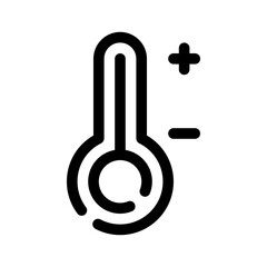 thermometer line icon