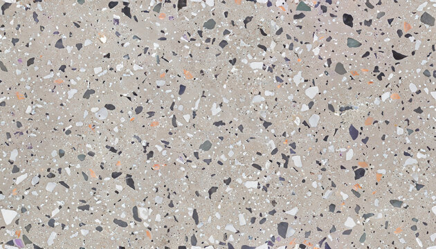 Terrazzo marble texture, mosaic stone texture and porcelain tile design with seamless pattern