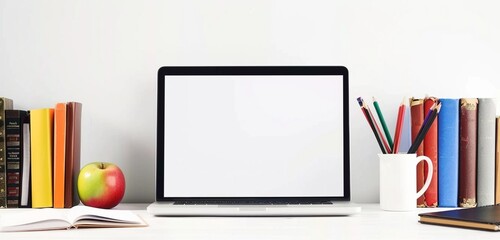 books and laptop