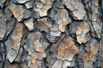 Bark Texture. The Texture of Tree Bark and Its Growth Rings.