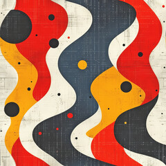 abstract colorful design seamless tile as background and to fill areas in soft colors, ai generated