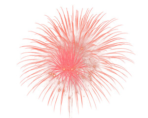 festive fireworks on an isolated transparent background. Fireworks png, salute, explosion png