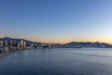 Fototapeta premium Benidorm, Spain -January 8 2024 