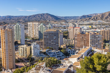 Naklejka premium Benidorm, Spain -January 8 2024 