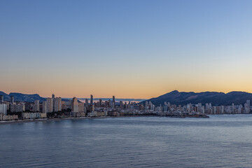 Fototapeta premium Benidorm, Spain -January 8 2024 