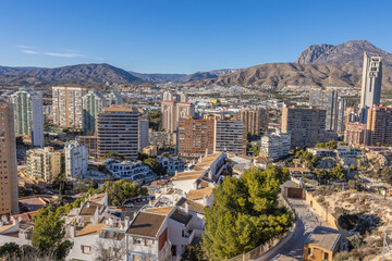 Obraz premium Benidorm, Spain -January 8 2024 