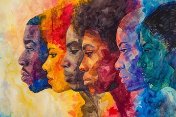 Celebrate Diversity A Monthly Celebration of Black History Generative AI - obrazy, fototapety, plakaty