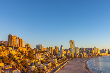Benidorm, Spain -January 8 2024 