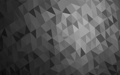Dark Silver, Gray vector blurry triangle pattern.