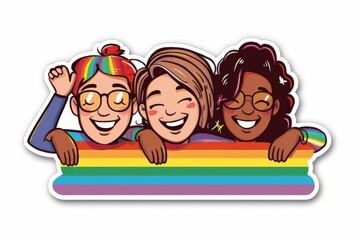 LGBTQ Pride vector image manipulation. Rainbow diversity transformation colorful uniformity diversity Flag. Gradient motley colored blue LGBT rights parade festival pink diverse gender illustration