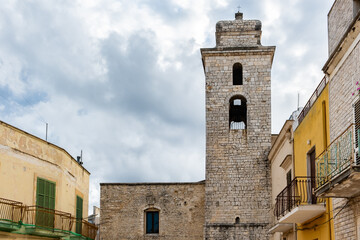 Fototapeta premium Santa Maria la Veterana church (XI century) in the Bitetto town, Bari province, Puglia region, southern Italy, Europe