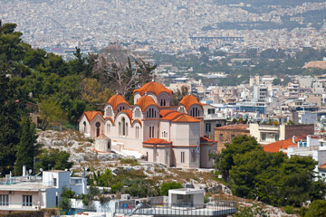 The Church of St Marina Thissio in Athens
