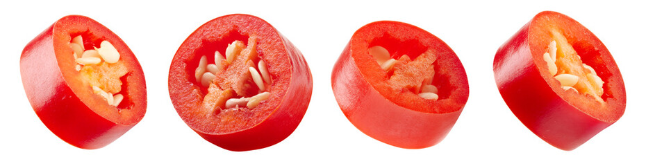 Fresh organic chili isolated