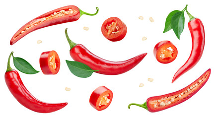Fresh organic chili isolated