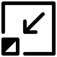 minimize icon, simple vector design