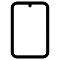 mobile icon, simple vector design