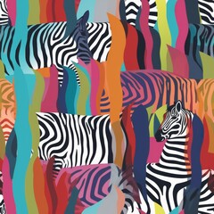 Fototapeta na wymiar Pattern tile texture zebra