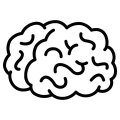 neuroscience icon, simple vector design