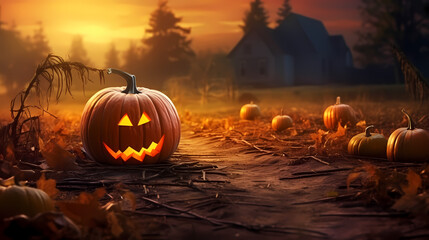 Thanksgiving and Halloween pumpkins, pumpkin background