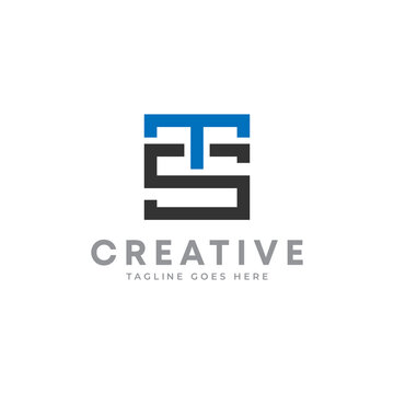 Creative Letter TS logo design