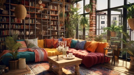 interior design inspiration: how to find and use the best sources for your project, how to solve common problems and avoid mistakes in your project. - obrazy, fototapety, plakaty