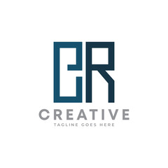 Creative Letter CR logo design