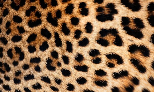 A Striking Close Up of a Cheetah Print Pattern