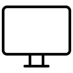 pc icon, simple vector design