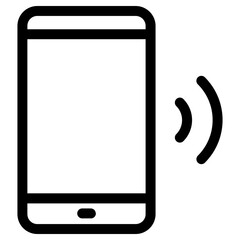 phone  icon, simple vector design