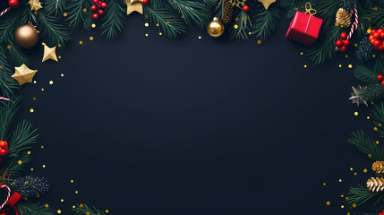 Christmas background, copy space, happy new year concept