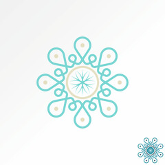 Logo design graphic concept creative vector stock premium abstract sign anatolian culture wool carpet motif design Related interior oriental beautiful