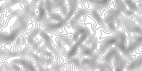 Topo contour map on white background, Universe topography map on white background. Topo contour map contour mapping of maps. Ocean topographic line map with curvy wave isolines vector.