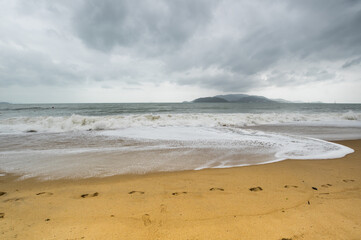 Stormy day in Nha Trang bay