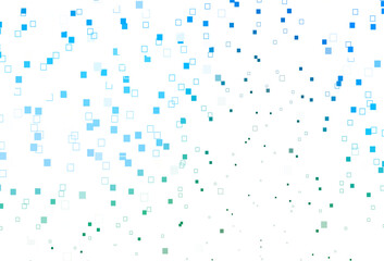 Light Blue, Green vector texture with rectangular style.