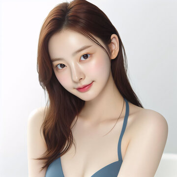 Young and beautiful Asian (Korean) woman. Available for dental, dermatology or cosmetic ads	
