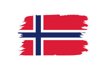 Norway flag 3d vector design