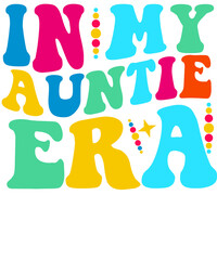in my auntie era design with groovy style PNG 
