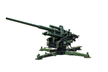 antiaircraft cannon transparent