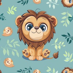 Baby tile texture cartoon cute soft pastel pattern