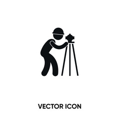 Road construction vector icon. Modern, simple flat vector illustration for website or mobile app. Worker symbol, logo illustration. Pixel perfect vector graphics