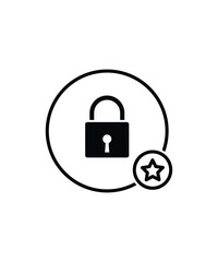 lock icon, vector best flat icon.